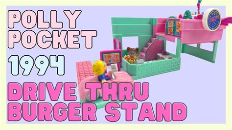 Toy Tour 1994 Pollyville Drive Thru Burger Stand Vintage Polly