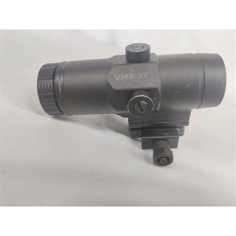 Used Vortex Vmx 3t 3x Red Dot Sight Magnifier With Built In Flip Mount