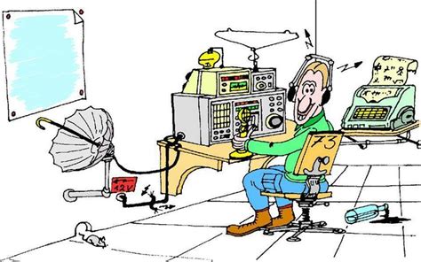 ham radio cartoon 960×601 radioafición radioaficionado antenas