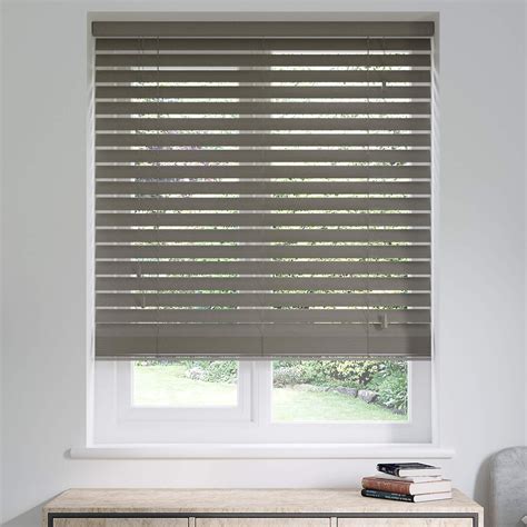 Buy Grey Beech Grain Wooden Blinds 50mm Blinds4you