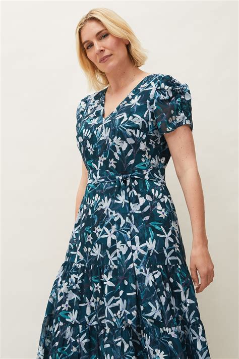 Buy Phase Eight Blue Lola Floral Dress From Next Ireland