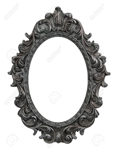 Baroque Oval Frame With Silver Leafs Baroque Frames Fancy Photo