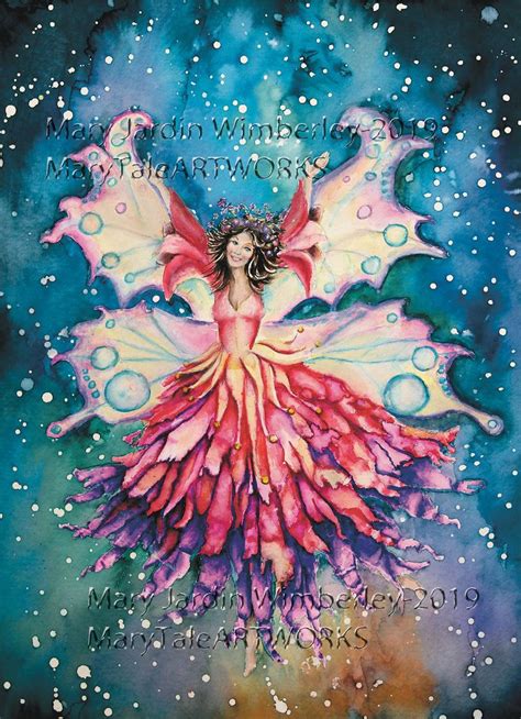 Watercolor Fairy Faery Painting Colorful Fantasy Art Etsy Fantasy Artwork Fantasy Art Painting