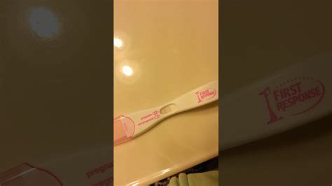 Positive Pregnancy Test Live First Response Youtube