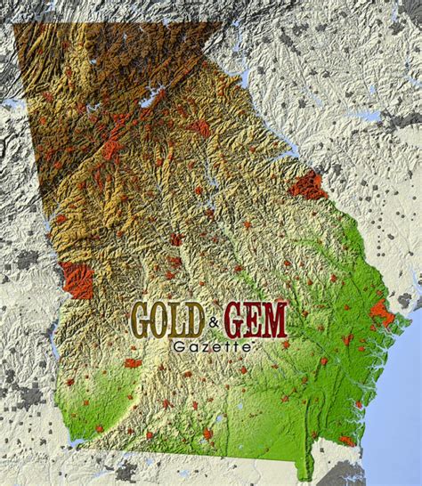 Georgia Prospecting Gold And Gem Gazette Magazine Gold Mines In