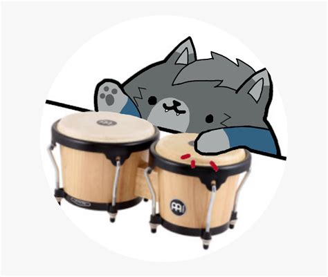 Bongo Wolf Bongo Cat Drums Free Transparent Clipart Clipartkey