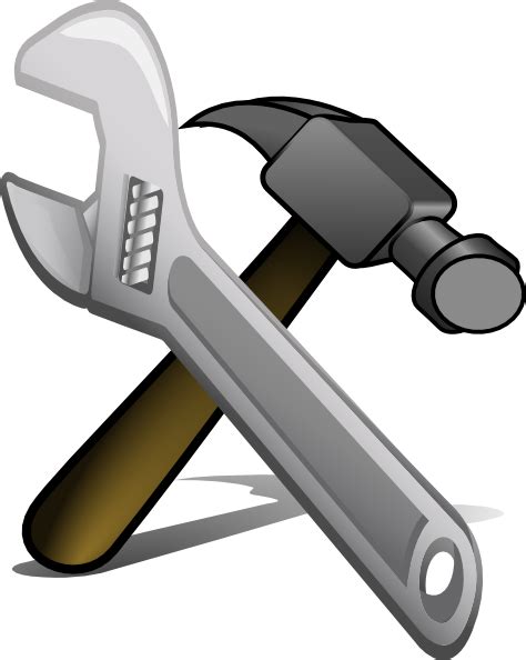 Crossed Hammer And Spanner Clip Art At Vector Clip Art