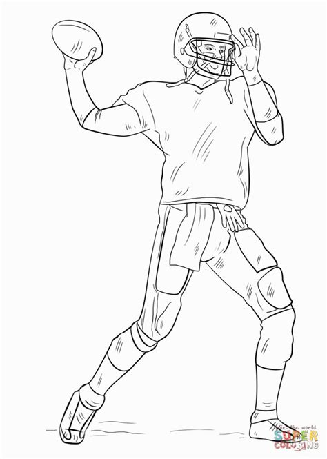 The nfl was created in 1920, first as the american professional football association, before being renamed the national football league in 1922. Football Player Coloring Pages | Football coloring pages ...