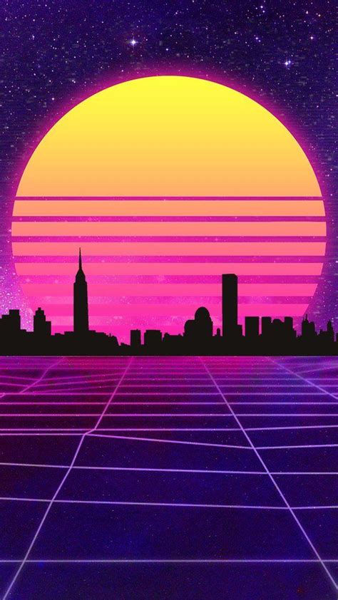 Synthwave Retro Wallpaper Phone Ex Wallpaper