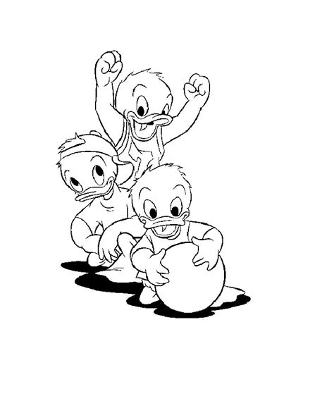 Coloring Page Huey Dewey And Louie Coloring Pages 3