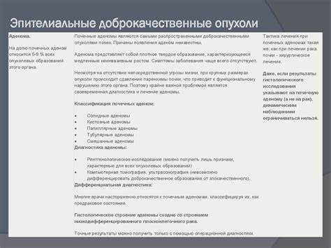 Опухоль на почке диета