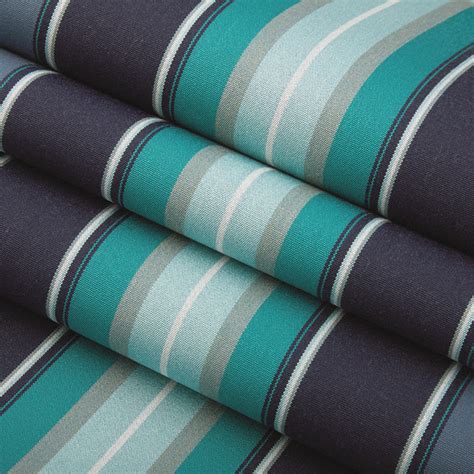 Sunbrella® Awning Stripe 4884 0000 Saxon Cascade 46 Fabric
