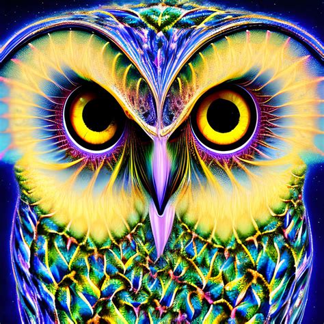 Dreamup Creation Fractal Owl By Msdte On Deviantart