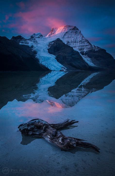 The Quintessential Mount Robson Sunrise From The Shores Of Berg Lake