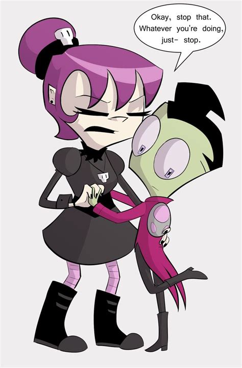 13 Best Cute Couple Zim And Gaz Images On Pinterest Invader Zim Comic Books And Comics
