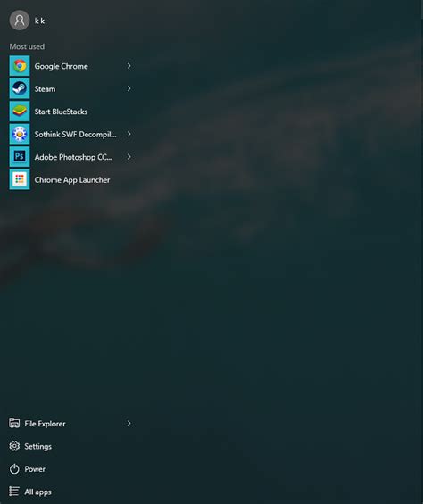 No Tiles In The Start Menu Windows 10 Forums