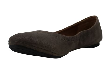 Lucky Brand Womens Emmie Leather Closed Toe Ballet Flats