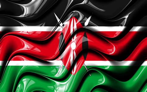 Download Wallpapers Kenyan Flag 4k Africa National Symbols Flag Of