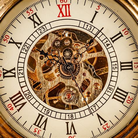 Close Up On Vintage Clock — Stock Photo © Cookelma 86338758