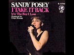 Sandy Posey - I Take It Back - YouTube