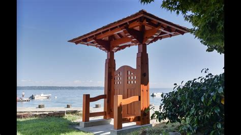 Dan drobnick concept for beginning of 109 walkway. Woodworking, Japanese Garden Gate, Timber Framing - YouTube