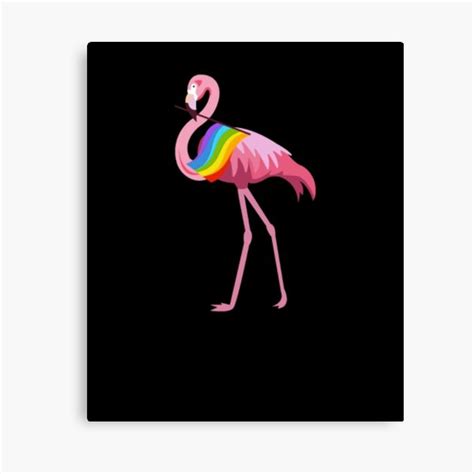 Gay Pride Pink Flamingo Lgbt Pride Month Tshirt Canvas Print For Sale By Lucassinclair12