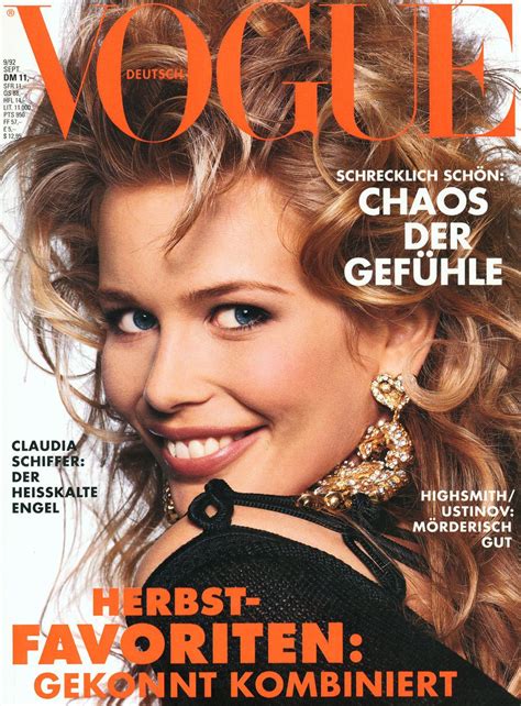 Claudia Schiffer Throughout The Years In Vogue Vogue Germany Claudia Schiffer Vogue Deutsch