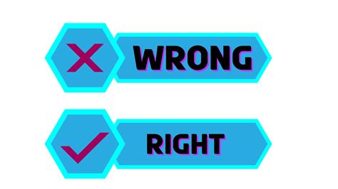 Sci Fi Right And Wrong Symbol Png Veeforu