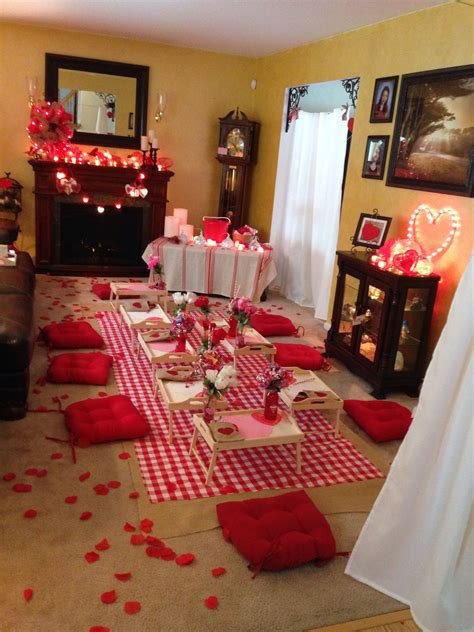 Indoor Picnic Valentines Day Romantic Ideas For Her Bedroom Ideas For