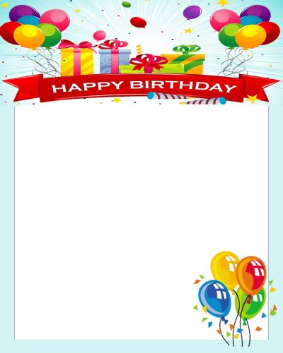 Happy Birthday Frames | New Calendar | Happy birthday png, Happy birthday frame, Happy birthday ...