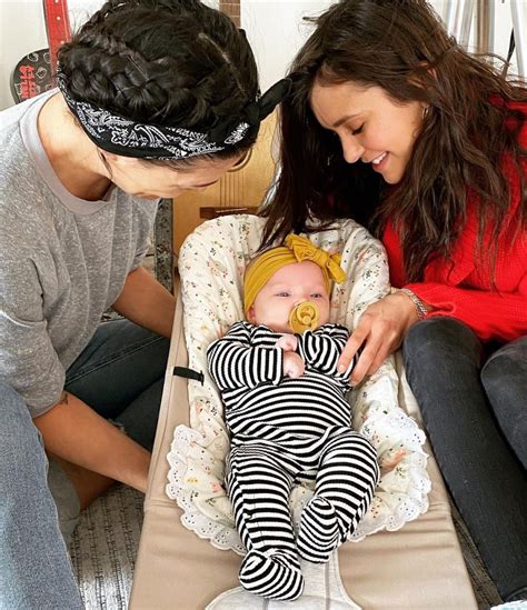 Nina Dobrev Meets Jessica Szohrs 2 Month Old Daughter Photos