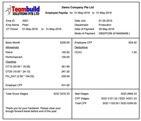 A payslip excel template is a brief piece of paper which outlines details about amount paid for a particular time period. Itemised Payslip | eHR Payroll | Singapore Payroll Software | Payroll System | Singapore Payroll ...