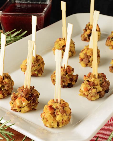 Sausage And Stuffing Balls With Cranberry Dipping Sauce 20 Best