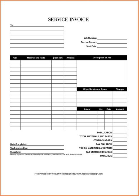 15 Printable Invoice Template Proposal Letter Printable Invoice
