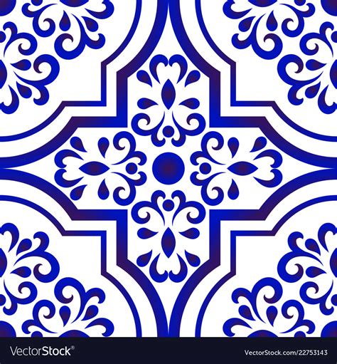 Ceramic Tile Pattern 1 Royalty Free Vector Image