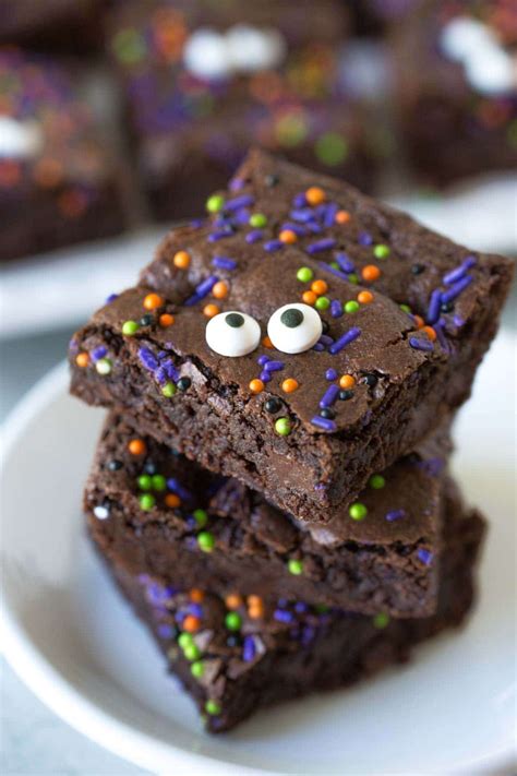 Spooky Eyed Halloween Brownies Dairy Free Simply Whisked