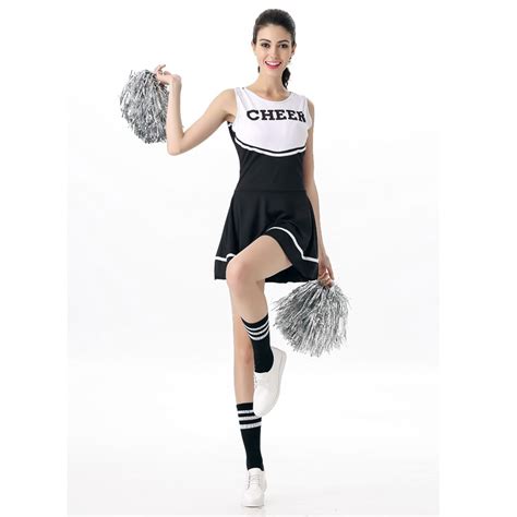 6 Color Sexy High School Cheerleader Costume Cheer Uniform Outfit Fancy
