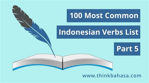 Learn Most Common Indonesian Verbs Part 5 Learning Bahasa Indonesia