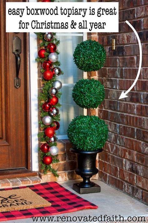 Easiest DIY Topiary Trees For Front Porch Decor Brilliant Hack