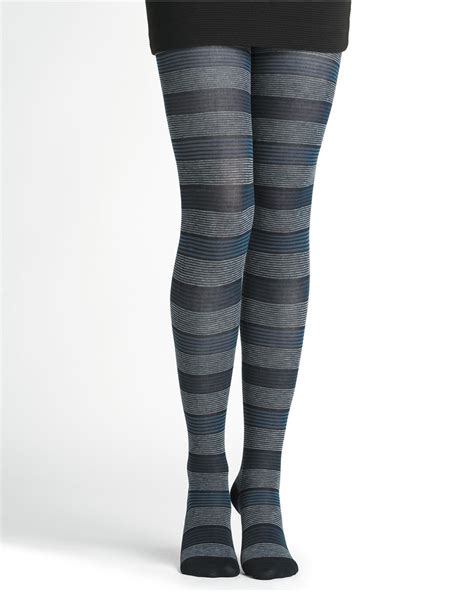 Striped Cotton Tights Womens Tights Made In France