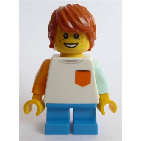 Lego Boy With White Shirt And Pocket Minifigure Brick Owl Lego