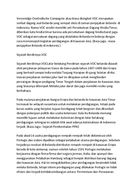 Sejarah voc, pengertian voc, hak voc dan tujuan dibentuknya voc (sebuah bahasan lengkap). Sejarah Pembentukan Voc / Catatan Hindia Belanda Terbentuknya Voc Dan Hak Istimewa Wattpad ...