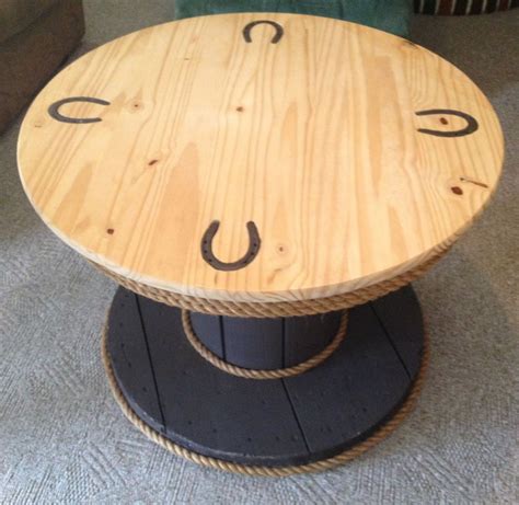 Rustic Table Made From Wooden Spool Cablespooltables Rustic Table