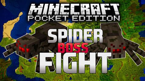 Spider Boss Fight Minecraft Pe Map Youtube