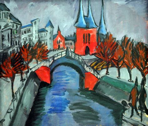 Ernst Ludwig Kirchner - Elisabethufer, 1913 at Pinakothek ...