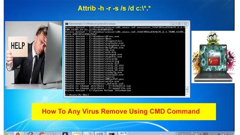 How To Any Virus Remove Using Cmd Command Remove Virus By Attrib