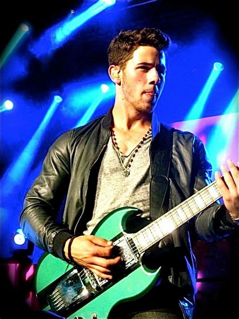 Nick Jonas His Lovely Guitar Nick Jonas Jonas Brothers Jonas