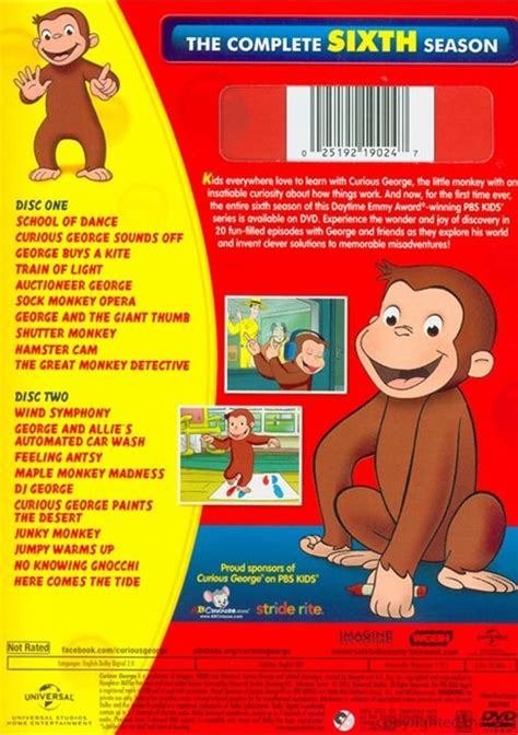 Curious George The Complete Sixth Season Dvd Dvd Empire
