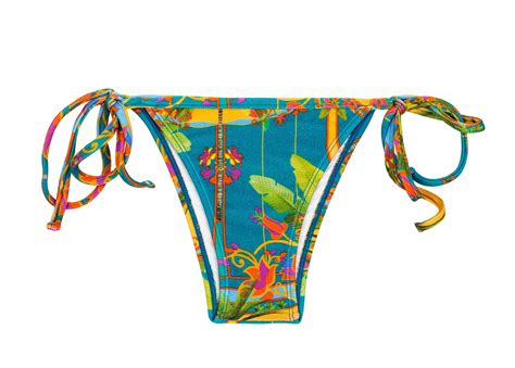 Bbs X Rio De Sol Colorful Printed Brazilian Bikini Bottom Bottom