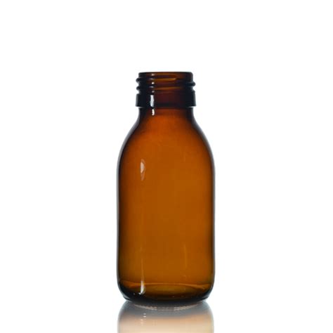 Download 100ml Amber Sirop Bottle with Screw Cap - GlassBottles.co.uk
